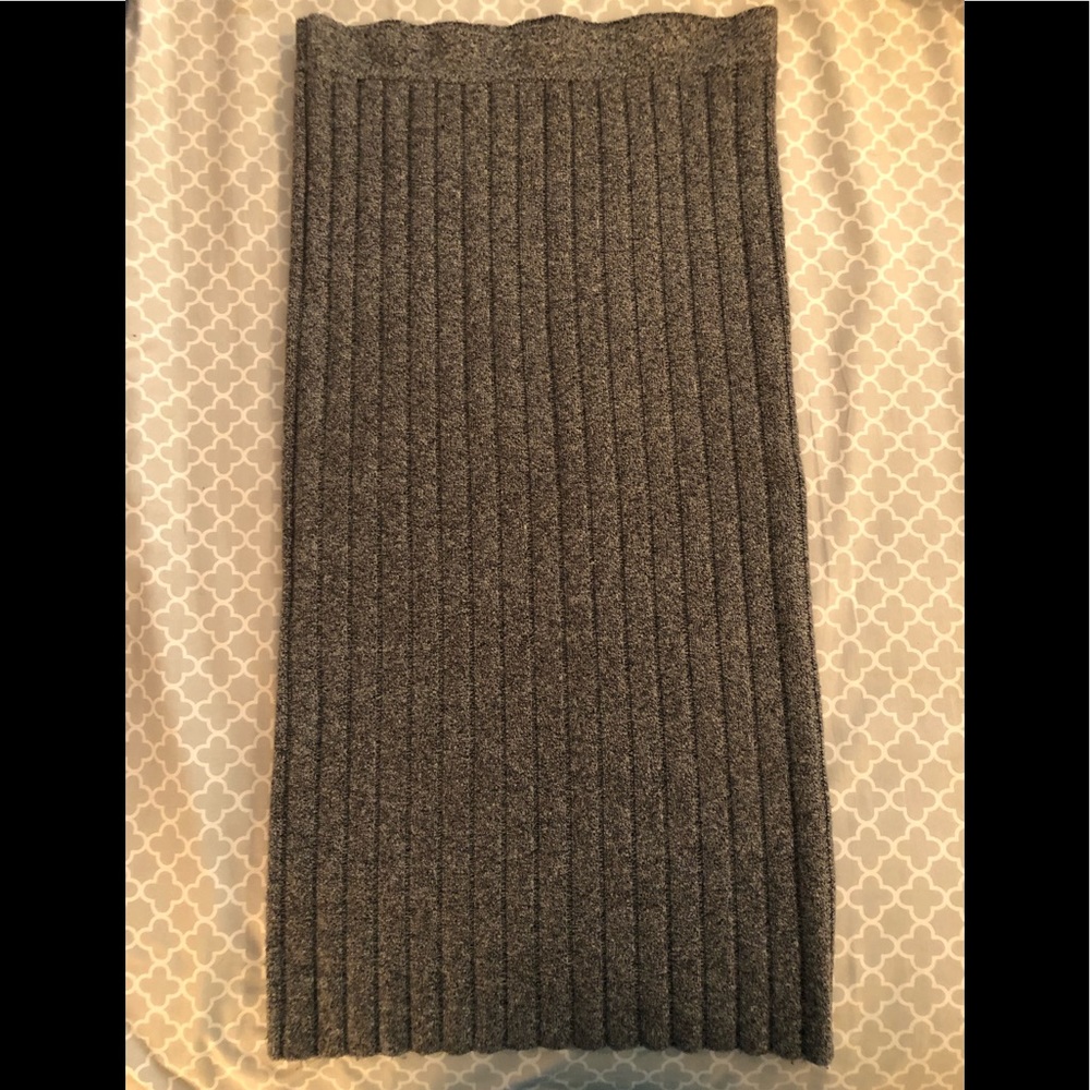 Gap Gray Sweater Pencil Skirt